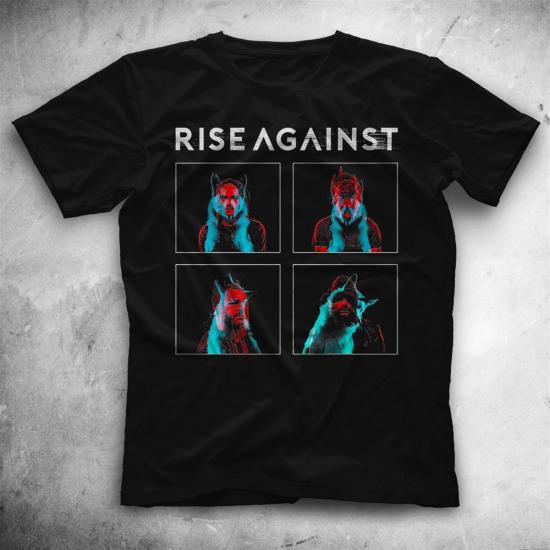 Rise Against T shirt, Music Band ,Unisex Tshirt  05/