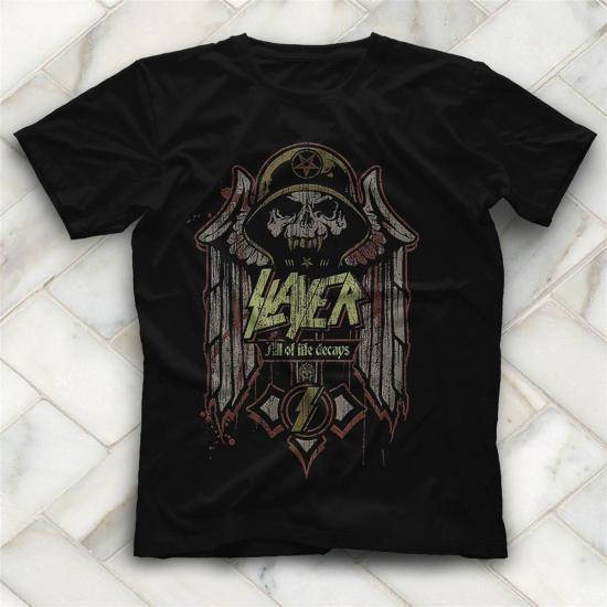 Slayer T shirt, Music Band ,Unisex Tshirt  04