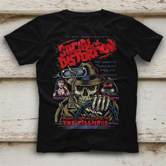 Social Distortion T shirt, Music Band Tshirt  07/