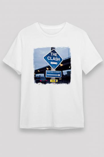 The Clash T shirt , Music Band ,Unisex Tshirt 01