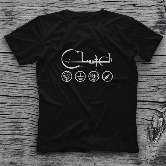 Clutch T shirt, Music Band ,Unisex Tshirt 01