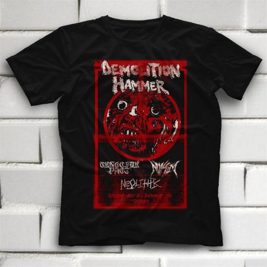 Demolition Hammer T shirt, Music Band ,Unisex Tshirt 01