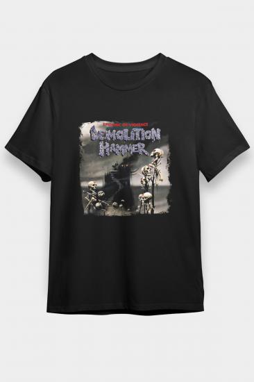 Demolition Hammer T shirt, Music Band ,Unisex Tshirt 04