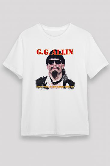 GG Allin T shirt, Music Band ,Unisex Tshirt 02