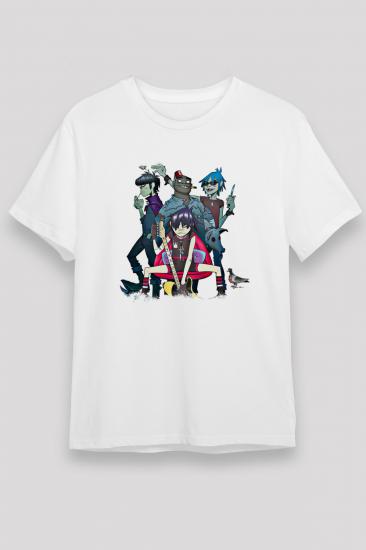 Gorillaz T shirt, Music Band ,Unisex Tshirt 04/