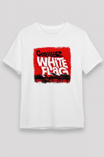 Gorillaz T shirt, Music Band ,Unisex Tshirt 05/