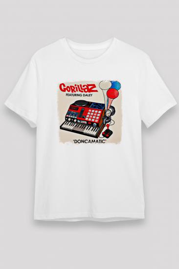 Gorillaz T shirt, Music Band ,Unisex Tshirt 06/