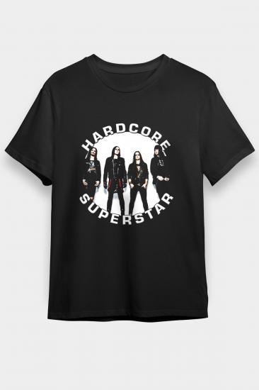 Hardcore Superstar T shirt, Music Band ,Unisex Tshirt 07