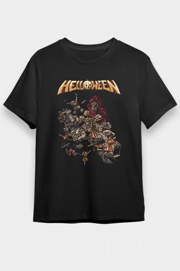 Helloween T shirt, Music Band ,Unisex Tshirt 10
