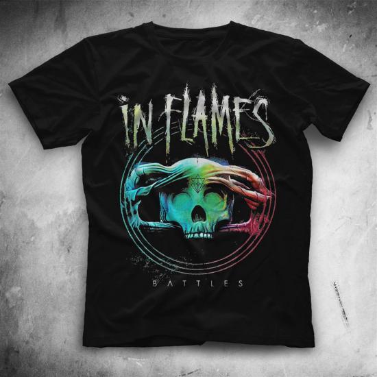 In Flames T shirt,Music Band,Unisex Tshirt 01/