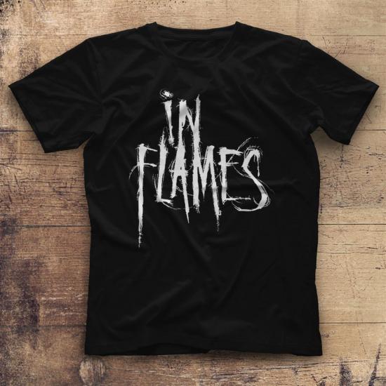 In Flames T shirt,Music Band,Unisex Tshirt 02/