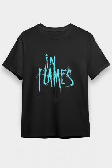 In Flames T shirt,Music Band,Unisex Tshirt 07