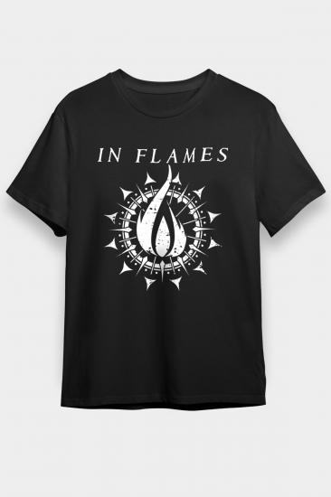 In Flames T shirt,Music Band,Unisex Tshirt 08