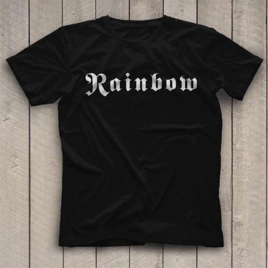 Rainbow T shirt,Music Band,Unisex Tshirt 03