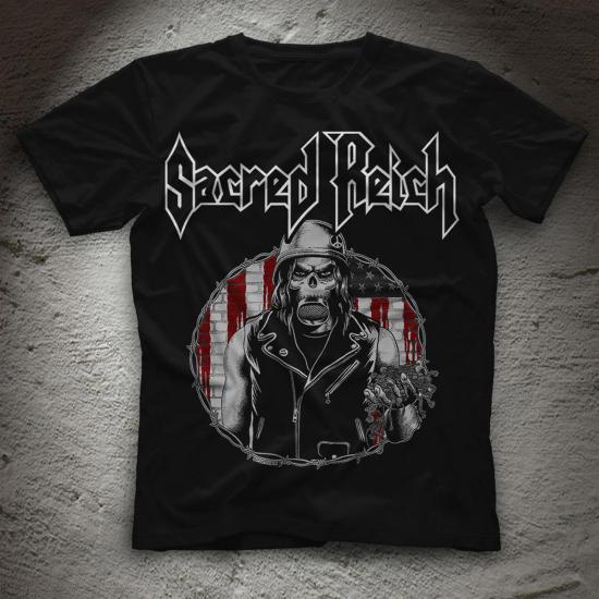 Sacred Reich thrash metal Music Band Tshirt