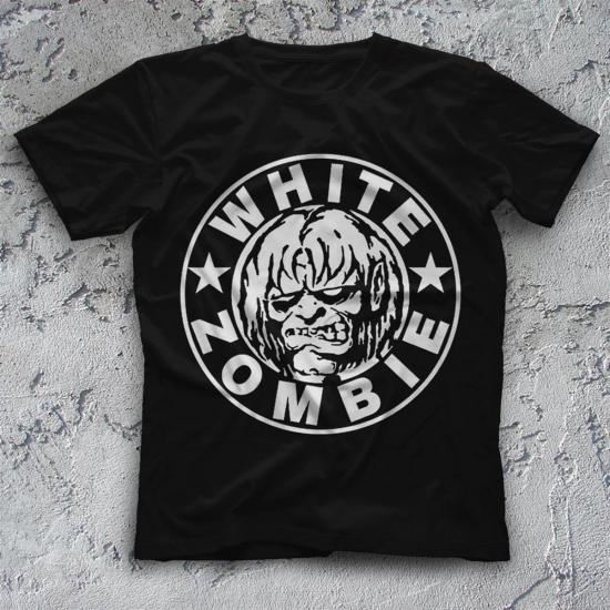 White Zombie T shirt,Music Band,Unisex Tshirt 01