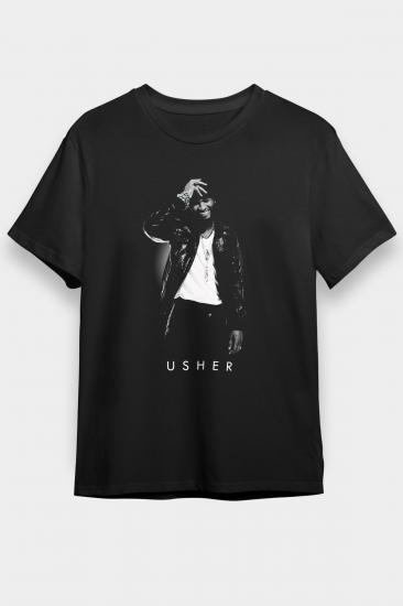Usher T shirt,Music Band,Unisex Tshirt 04/