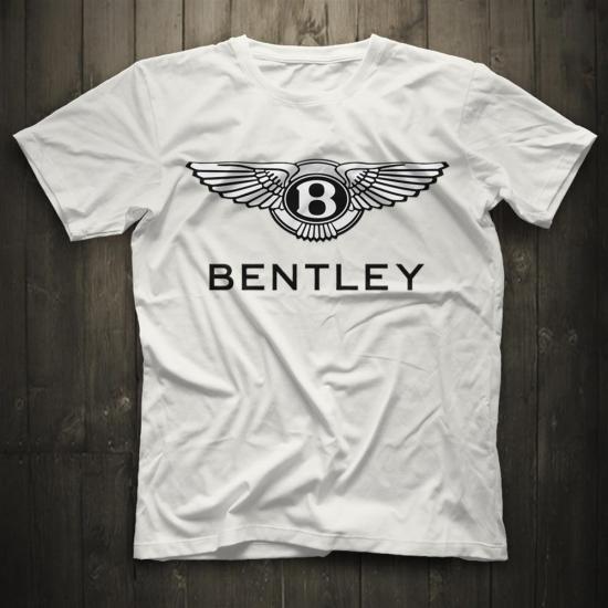 Bentley,Cars,Racing,White,Unisex,Tshirt 07