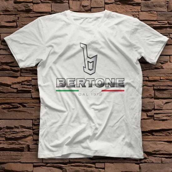 Bertone,Cars,Racing,White,Unisex,Tshirt