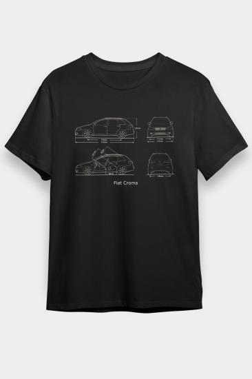 Fiat-Croma-2005-blueprint Cars,Racing Tshirt 10
