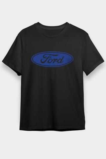 Ford Motor-company Cars,Racing,White,Unisex,Tshirt 06