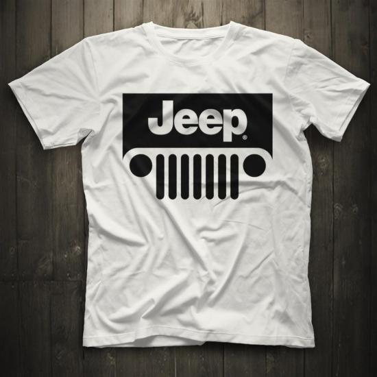 Jeep,Cars,Racing,White,Unisex,Tshirt 04