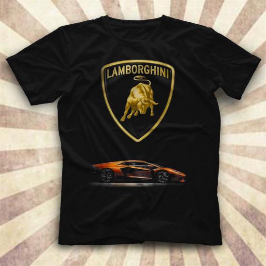 Lamborghini,Cars,Racing,Black,Unisex,Tshirt 04
