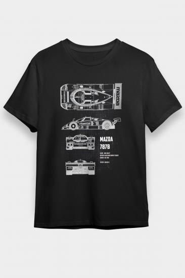 Mazda-787b Cars,Racing,Unisex,Tshirt 01