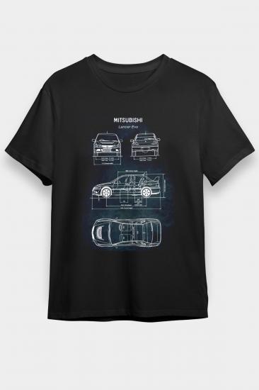 Mitsubishi-lancer-evo Cars,Racing,Unisex,Tshirt 01