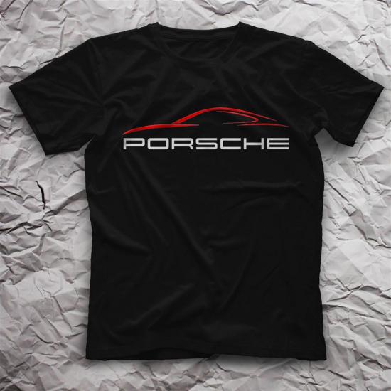 Porsche,Cars,Racing,Black,Unisex,Tshirt 10