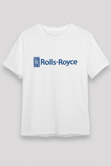 Rolls-Royce Cars,Racing,White,Unisex,Tshirt 01