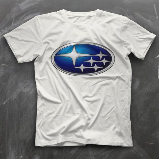 Subaru,Cars,Racing,White,Unisex,Tshirt 04