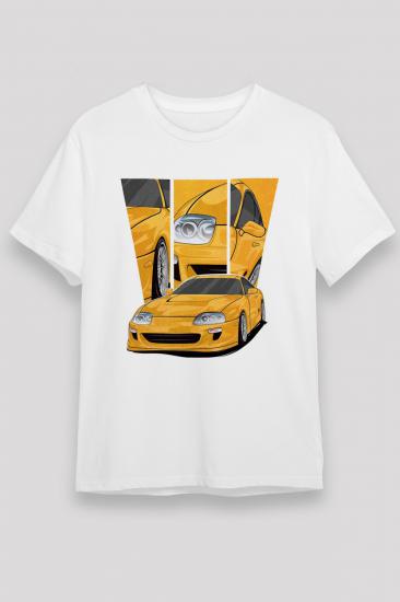 Toyota-supra Cars,Racing,Unisex,Tshirt 02