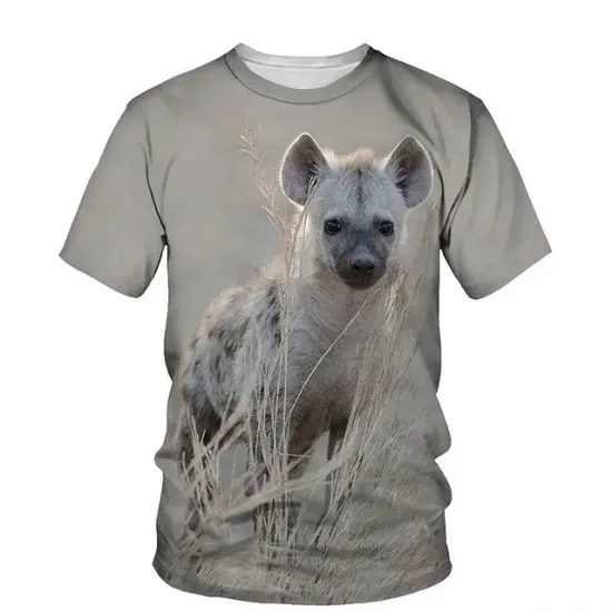 Watching Hyena Wildlife Tshirt   /