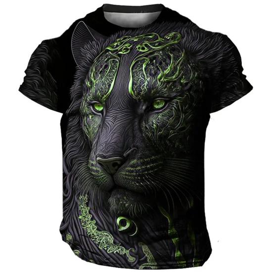 Green Lion Wildlife T shirt  /