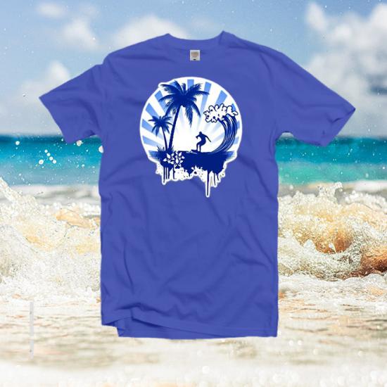 Wave on the surf,Beach ,summer,ocean Unisex Classic tshirt/