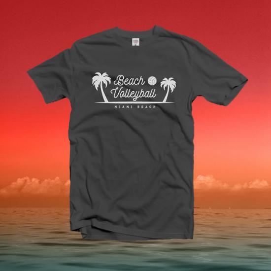 Beach Volleyball,Miami Beach,Beach ,summer,ocean Unisex tshirt/