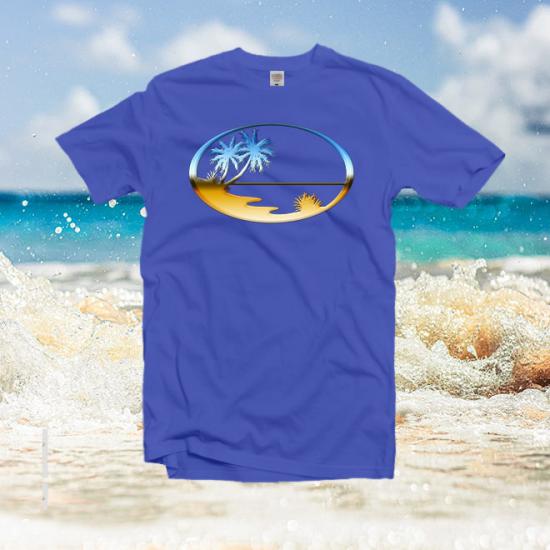 Silhouette Beach,Beach ,summer,ocean Unisex Classic tshirt/