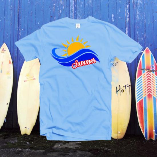 Summer Sun,Beach ,summer,ocean Unisex Classic tshirt
