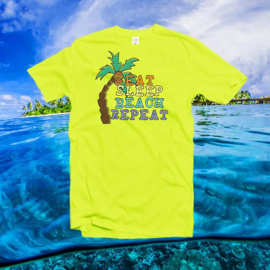 Eat Sleep Beach Repeat,Beach ,summer,ocean Unisex Classic tshirt/