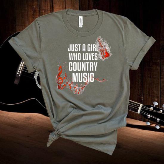 Just a girl who loves country music Tshirt/