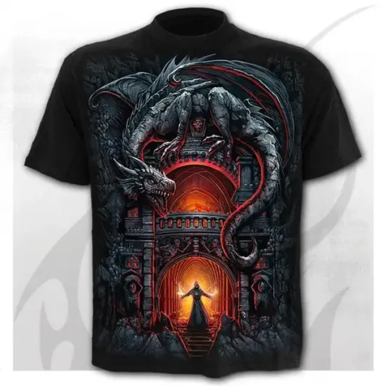 Dragon’s Lair,Gothic Tshirt
