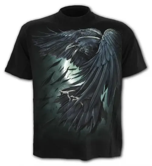 Shadow Raven,Gothic Tshirt/