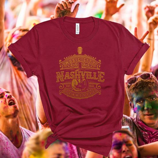 Nashville Music City Tennessee Guitar Music T shirt