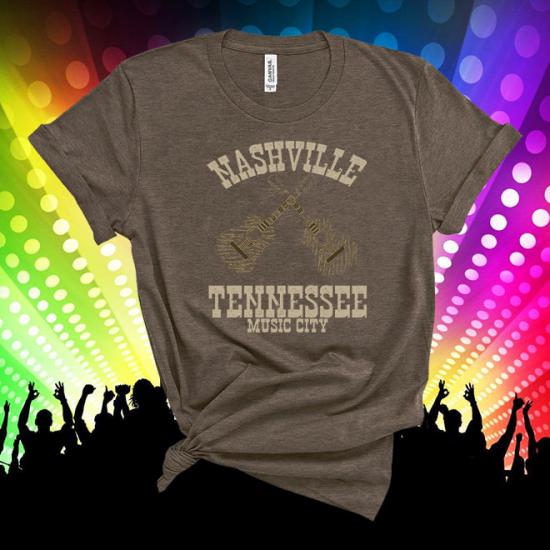 Nashville Tennessee country music city Music T shirt