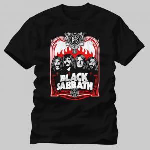 Black Sabbath,Red Flames Tshirt/