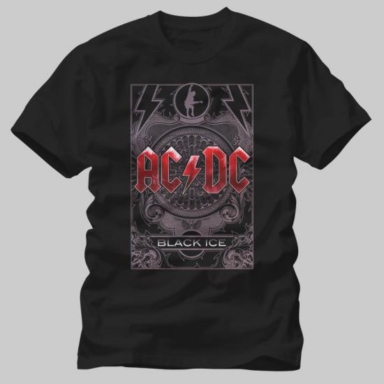 AC DC,Bblack Ice,Music Tshirt