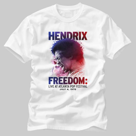 Jimi Hendrix,Atlanta Pop Splatter Tshirt/
