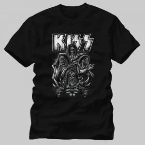 Kiss American rock band Skull Tshirt merchandise