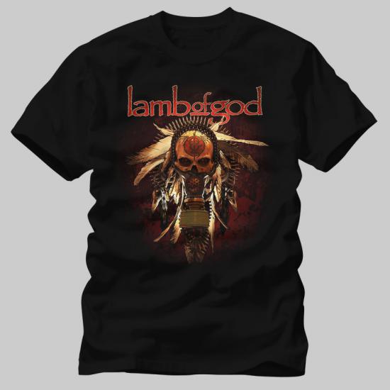 Lamb Of God,Pure Indian Skull,Music Tshirt/